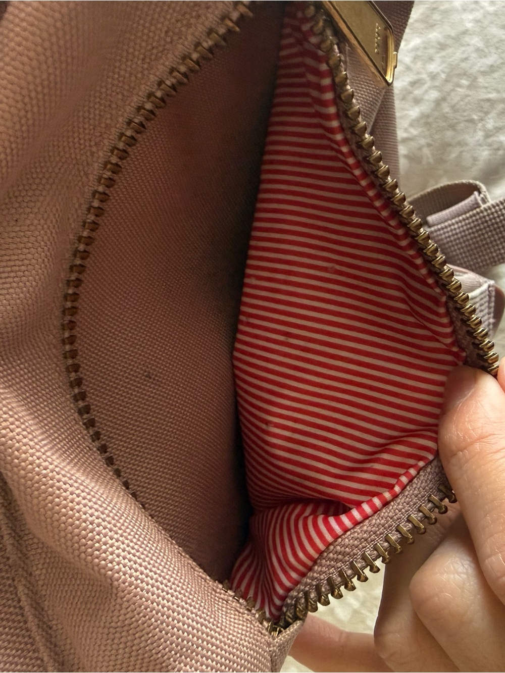 Herschel Pink Mini Backpack with Gold Hardware - Picture 5 of 5